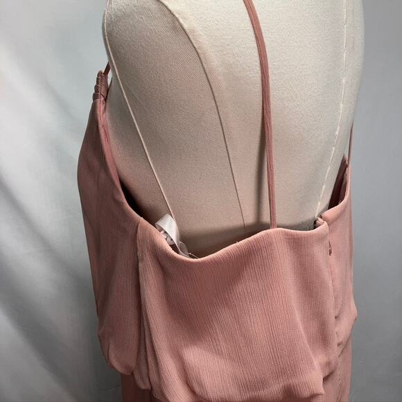 Azazie Rebecca Bridesmaid Dress Dusty Rose Pink Custom Size Womens Wedding Prom‎ - Picture 8 of 15